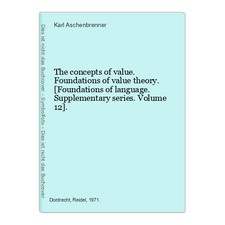 The concepts of value. Foundations of value theory. [Foundations of language. Su