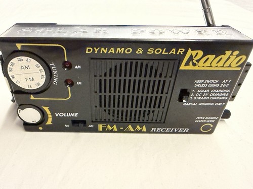 Vintage solar power radio - power,