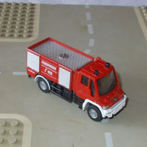 Siku 1068 feuerwehr unimog - 1068, rot