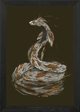 Gefiederte Schlange gerahmtes