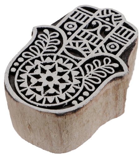 Indischer textilstempel holz - indischer,