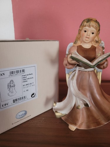 Goebel engel mit buch - buch, singend
