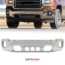 Chrome Steel Front Bumper Face