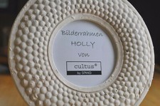 1x Bilderrahmen Rund Alt weiß