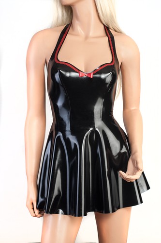 Latex minikleid rubber - latex,