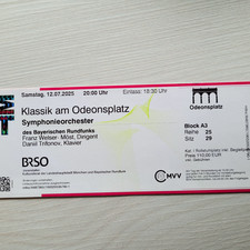 Klassik am Odeonsplatz - Rollstuhlplatz mit Begleitung