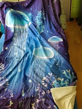 Bettwäsche und 2 Kissenbezüge Seepferd und Qualle Neu OVP