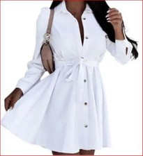 Luftig leichtes Weißes Sommer Blusen Kleid Gr. XXXL 44/46 eventuelle 48