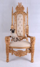 Kingchair Barock Gold Sessel