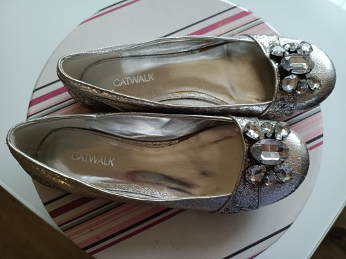 Silberne ballerinas 36 - ballerinas,, gr.
