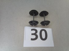 Wagenradsätze 11 mm Kunststoff DC zapfengelagert Metallachse 2 Stück (30)