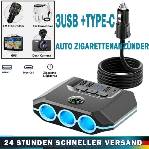 Auto kfz adapter - 3, fach