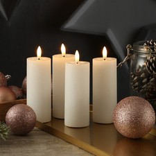 LED Kerzen LINA Rustik Optik