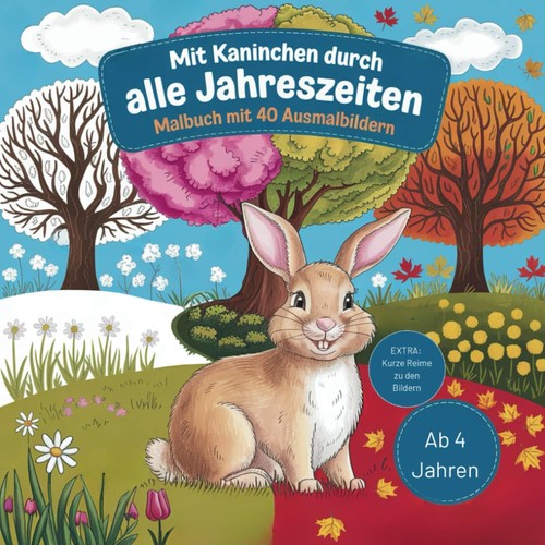 Kaninchen malbuch - kaninchen,
