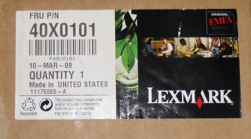 Lexmark 40x0101 maintenance - lexmark,
