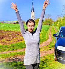 Süßes graues Kleid von