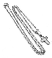 Edelstahl Kreuz Anhänger mit