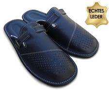 Herren LEDER Hausschuhe mit