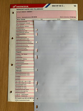 HONDA DAX ST50 C AB23 1988 Original Werkstatt-Datenblatt und Serviceplan