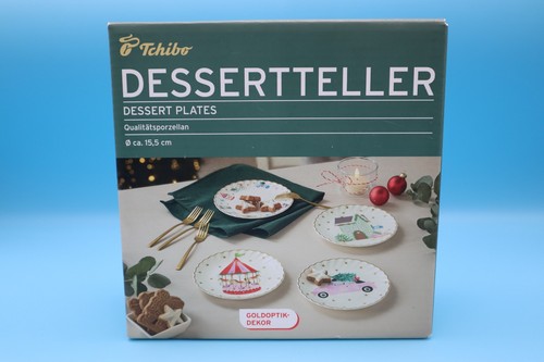 Tchibo dessertteller set - tchibo, dessertteller-set