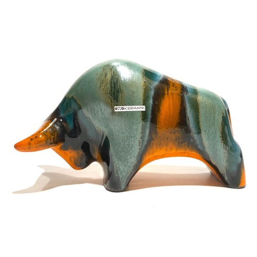 Otto keramik stier orange - in,