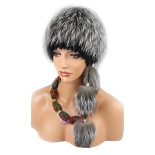 DAMEN SILBERFUCHS MÜTZE