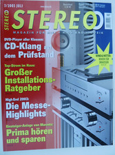 STEREO 7/03,MARTION BULLFROG,B&O BEOLAB 5,PARASOUND P 3,A 23,BURMESTER 001,911