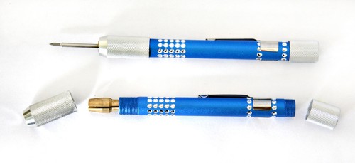 Gravurstifthalter blau