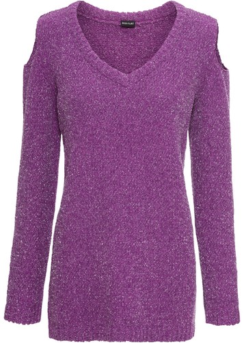 Chenille pullover lurex - lurex, gr