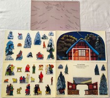 Weihnachtskrippe Papier Pappe