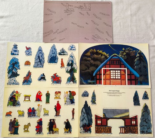 Weihnachtskrippe papier pappe - weihnachtskrippe,