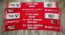 5 x Rot Weiss Erfurt / Sammelauflösung / Webschal / Seidenschal NEU #1