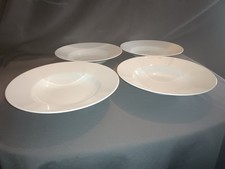 4 weiße Suppenteller  TCM Tschibo