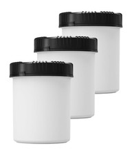 3x 1500 ml Vorratsbehälter mit Schraubdeckel, Vorratsdose, Mehldose