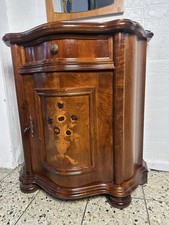 Kommode Barock Stil  Schrank Intarsien Anrichte Holzkommode Oval   Geschwungen