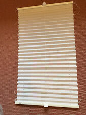 4x MHZ weiße Plissee-Vorhänge ohne Bohren 0,45x0,97cm