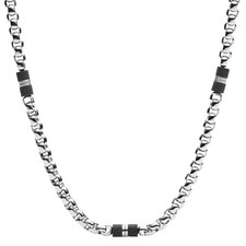 Fossil Halskette Herren Black