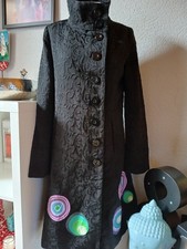 Mantel ornamente Desigual Gr.36 schwarz Buissness Büro Herbst Vintage Knöpfe