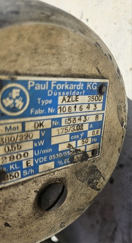 Paul forkardt azle 3500 - forkardt,