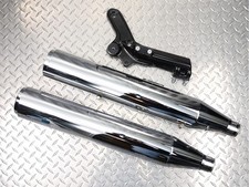 Harley Davidson Fat Boy/ Breakout Auspuff + Hitzeschild + Halter OEM 64900458