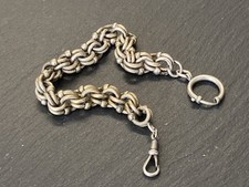 TASCHENUHRKETTE KETTE FÜR TASCHENUHR WAHRS SILBER PUNZE UNLESERLICH