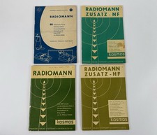 4 x Kosmos Radiomann - Versuche &  Bauaneitung - Ausgabe 1957 1964/65/66