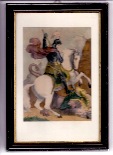 Heiliger georg auf pferd - hl.,
