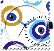 Stamps Blue Eye Armbanduhr Mit