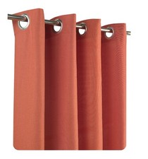 Gardine Vorhänge Leinen Optik Lichtdurchlässig Ösen Kräusel, Farbe wählbar