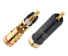 2 x WBT-0102 Cu Nextgen Cinchstecker, RCA + TORX Schrauben + 10cm Silberlot 10%