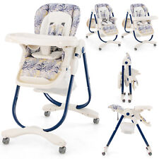 Hochstuhl klappbar Babystuhl höhenverstellbar mit Rädern