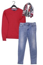 Herrenmode Outfit Größe M mit Tommy Hilfiger Langarmpullover in Gr. M und Schal