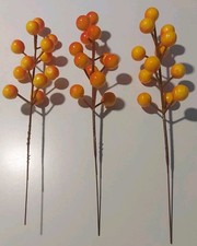 Herbst-Deko/ 3 Stk./ Styropor/ Beeren/ Basteln/ Zweige/ Gesteck/ künstlich