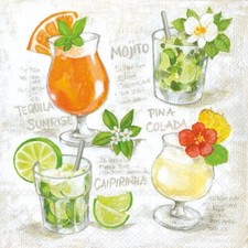 Cocktail Servietten 25 x 25 cm